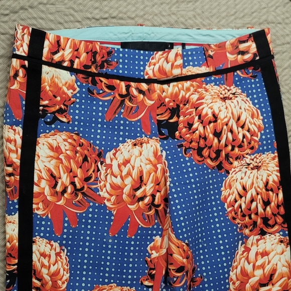 RARE! L.A.M.B By Gwen Stefani Floral & Polkadot Patterned Women's Pants - Picture 9 of 10